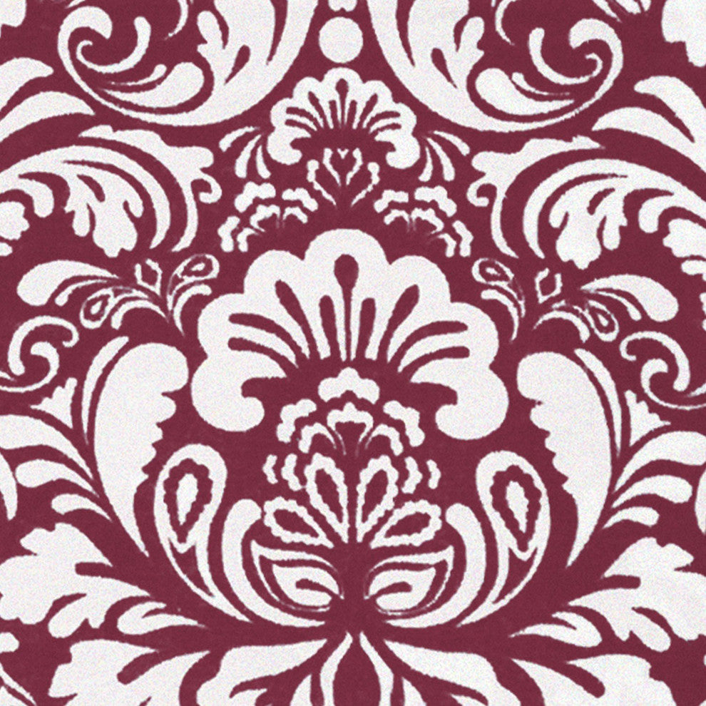 Wine Damask Dishtowel,  Set of 2