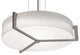 Apex 27" LED Pendant, Weathered Gray Finish, Linen White Shade