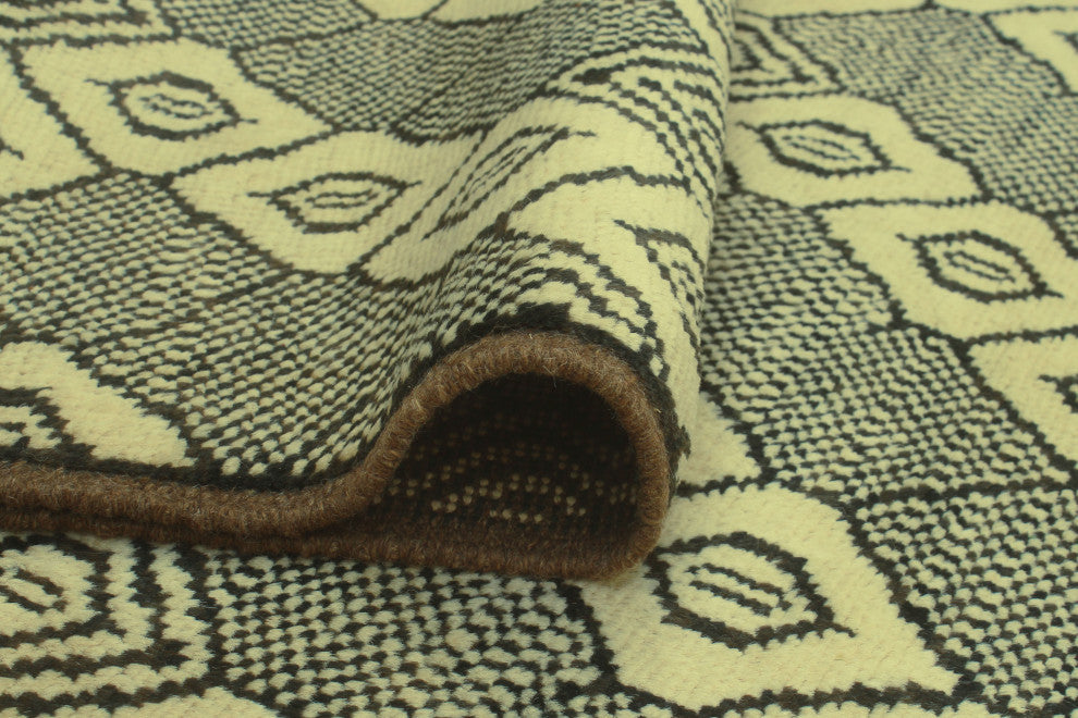 Balochi Cathryn Ivory/Charcoal Rug, 5'2x6'7