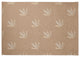 Feather Pattern Spring Chenille Rug, Brown, 5'x7'