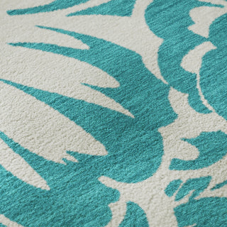 Premium Machine Washable Mayfield AMF551 Teal 9' x 12' Rug