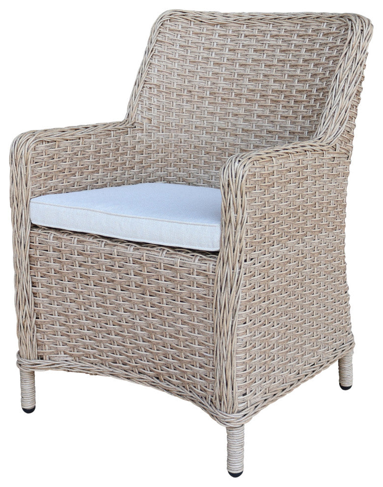 Outdoor Wicker Patio Dining Chair with Cushion