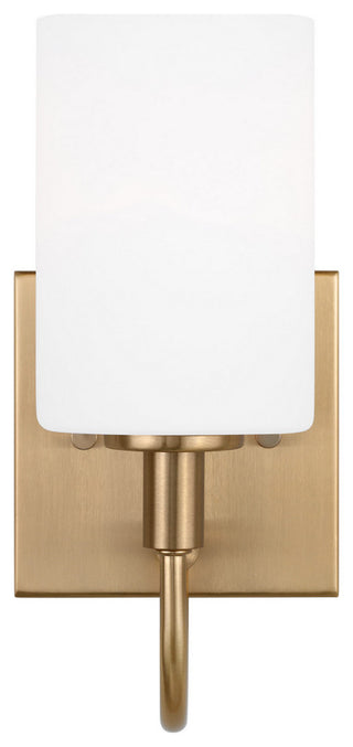 Oak Moore LED Bath Wall Sconce, Satin Brass