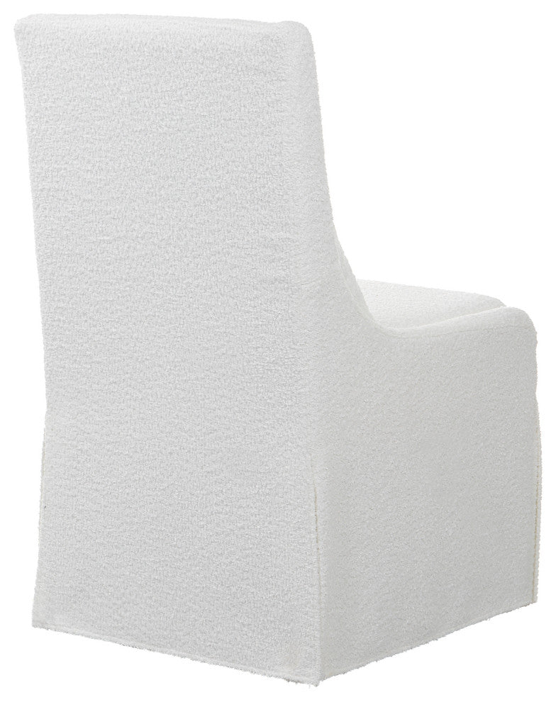 Uttermost Coley White Armless Chair