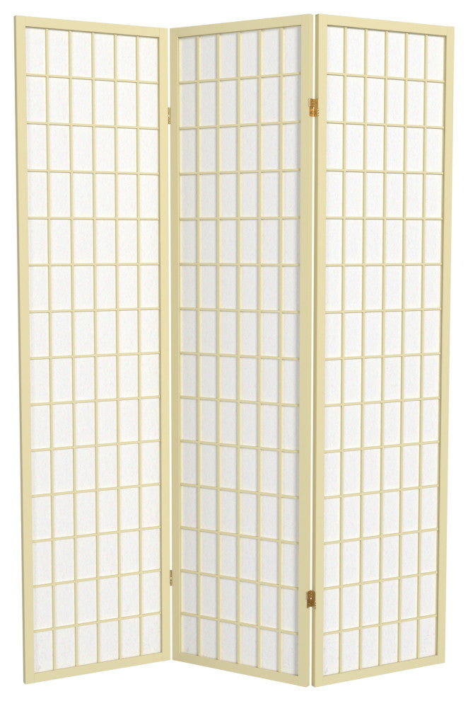 6' Tall Window Pane, Special Edition, Ivory, 3 Panels
