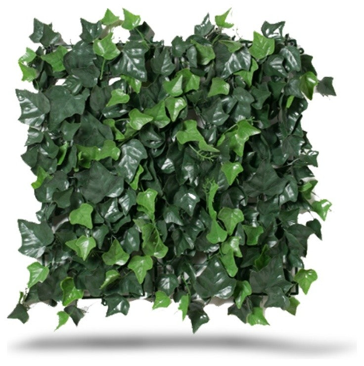 Artificial Ivy Green Wall Mat, 20"x20", Set of 4