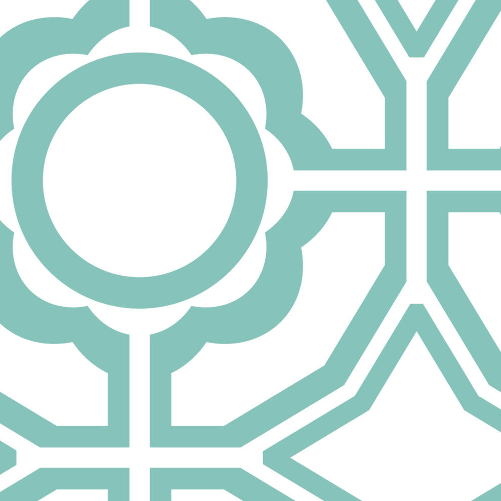 Daisy Peel and Stick Vinyl Wallpaper, Mint, 24"w X 60"h