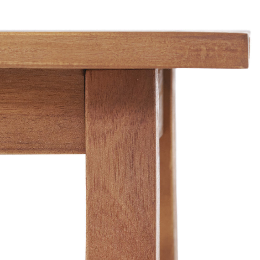 GDF Studio Sadie Acacia Accent Table, Teak