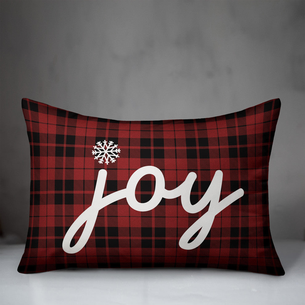 Plaid Joy 14"x20" Throw Pillow