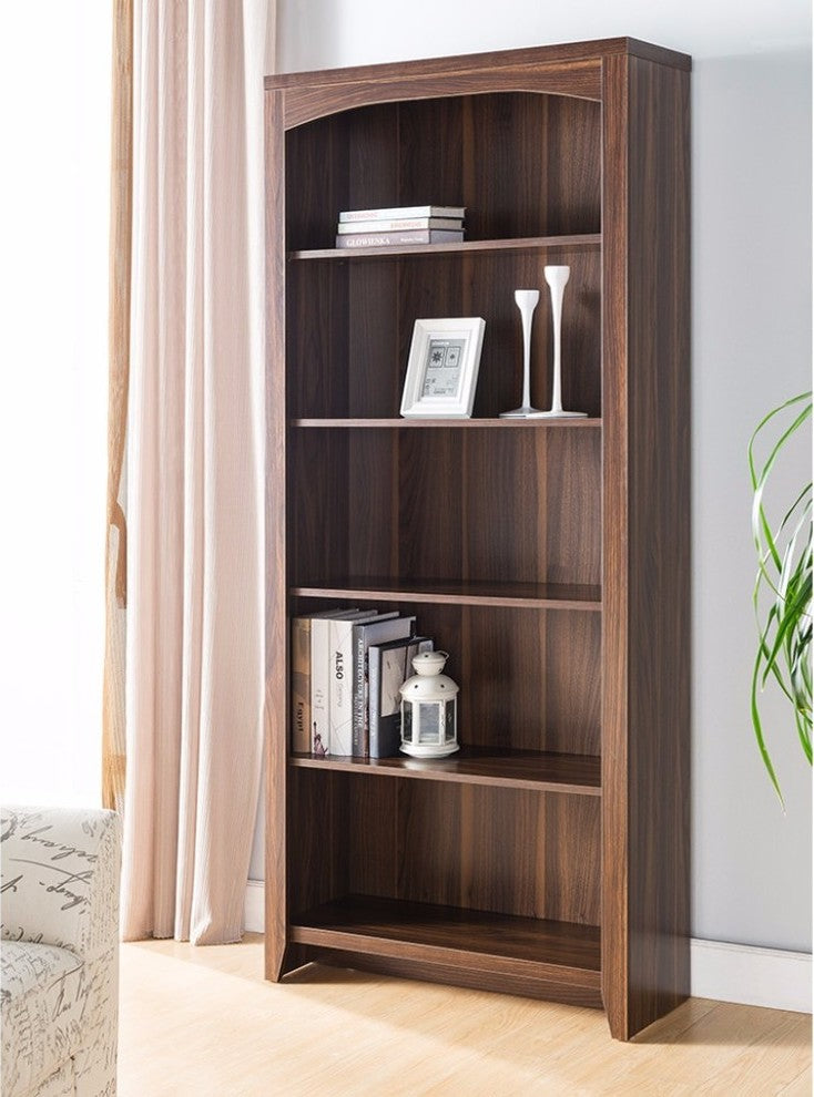 Prepossessing 5-Tier Bookcase, Brown