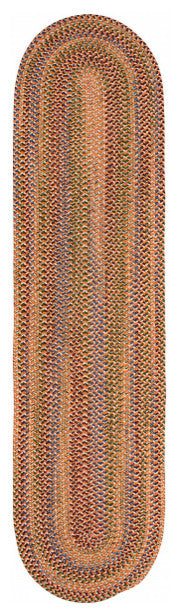 Colonial Mills Rug Worley Runner Orange Runner, Oval
