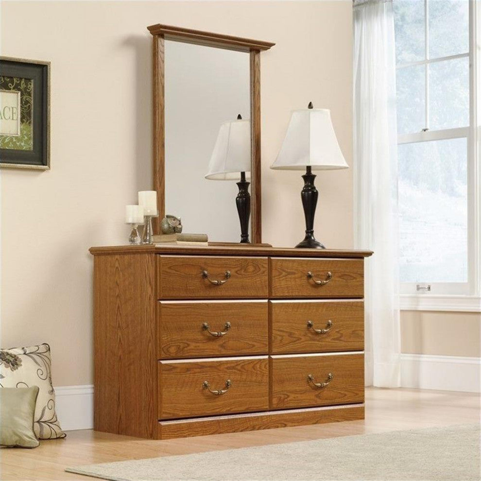 Sauder Orchard Hills Engineered Wood Dresser in Carolina Oak finish