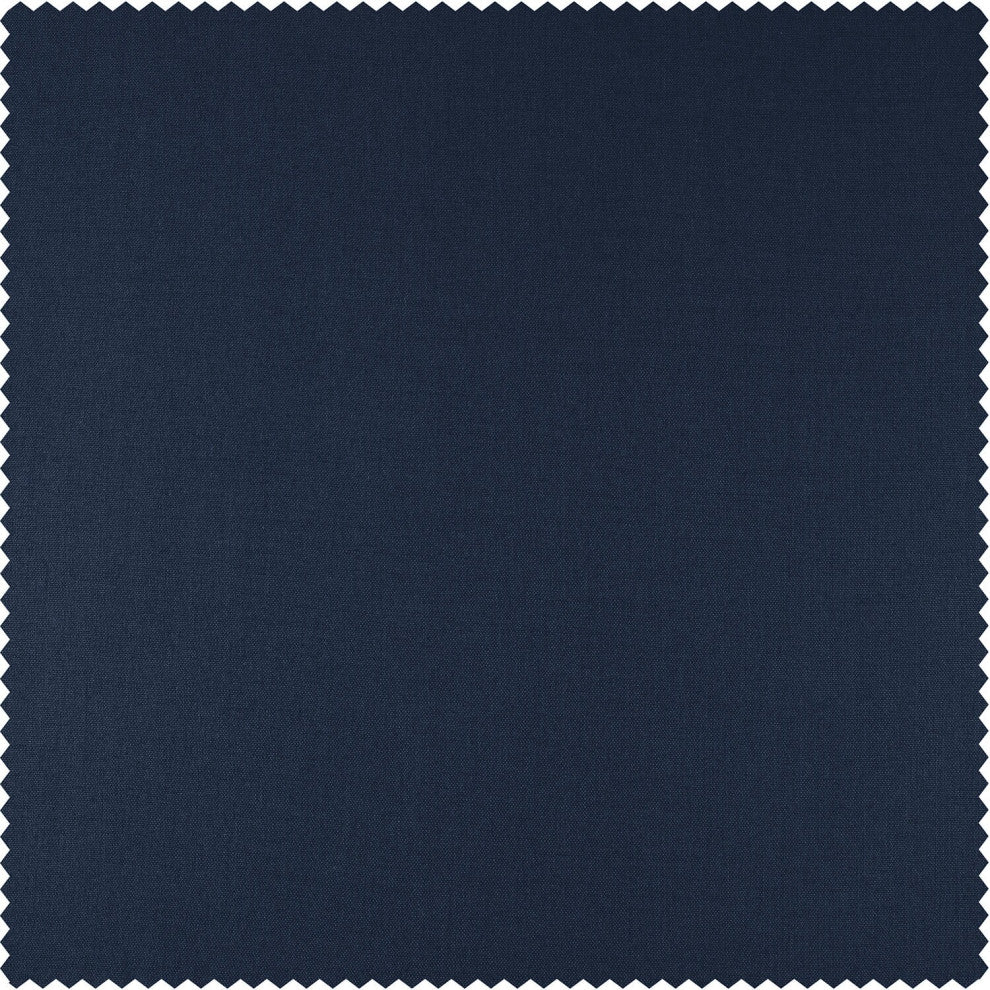 Noble Navy Dune Textured Hotel Blackout Cotton Fabric Sample, 4Wx4L