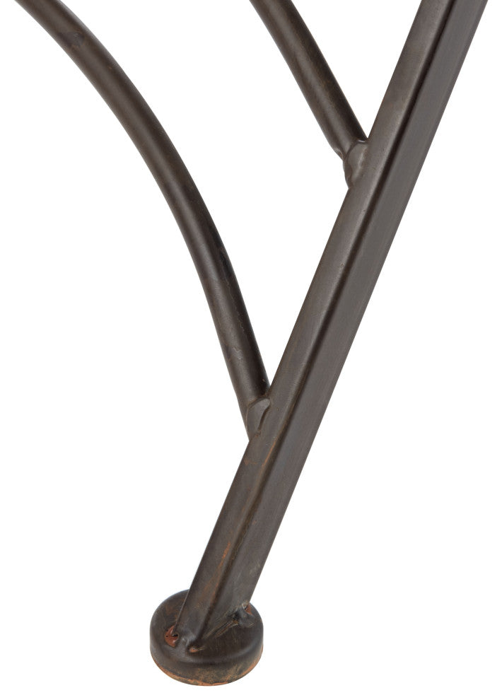 Safavieh Belen Bistro Set, One Table and Two Chairs Black Rust