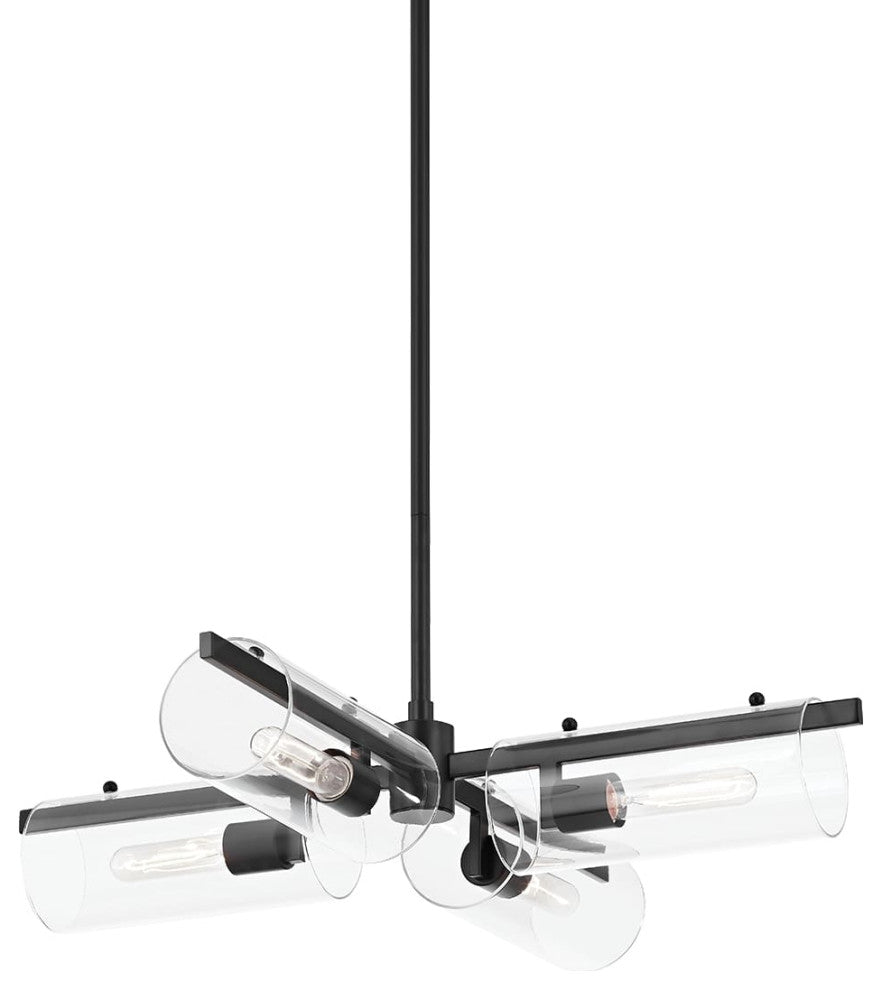 Ariel 4-Light Chandelier Soft Black