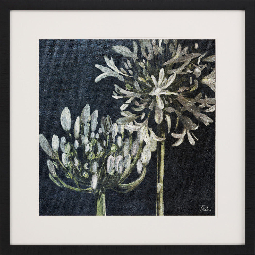 Midnight Lilies II Framed Art