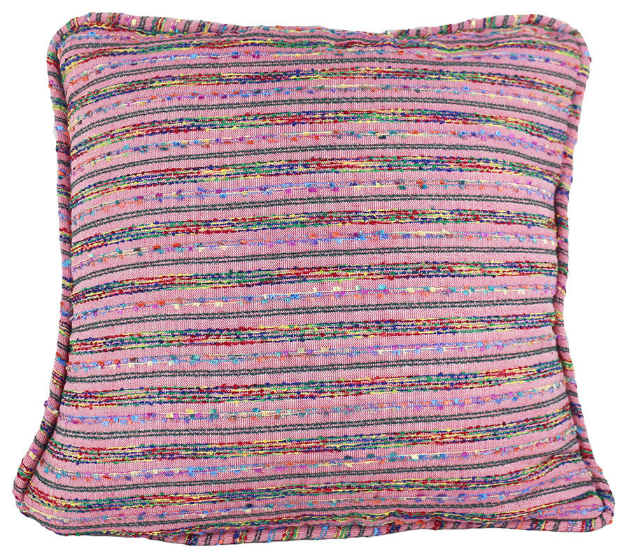 Decorative Throw Pillow Cover, 16"x16", Dusty Pink