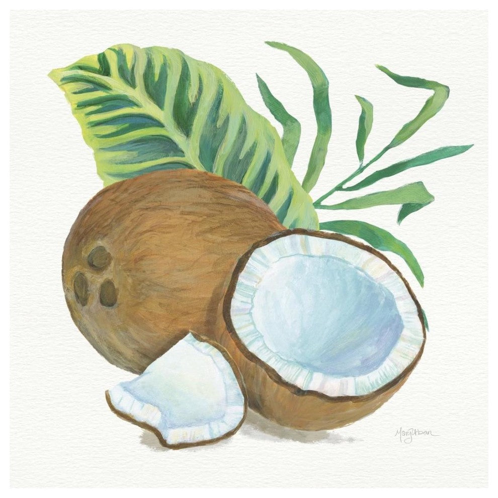 "Coconut Palm II" Digital Paper Print by Mary Urban, 26"x26"