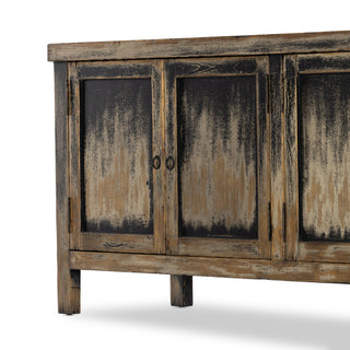 Hitchens Media Console-Worn Black