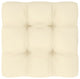 Vidaxl Pallet Sofa Cushion Cream 27.6"x27.6"x4.7"