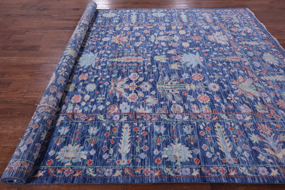 9' 0" X 11' 11" Turkish Oushak Hand-Knotted Wool Rug - Q13290