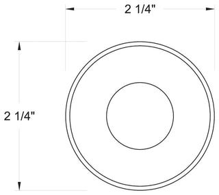 Dot Round LED Button Light, Stainless Steel