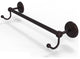Prestige Monte Carlo 18" Towel Bar with Integrated Hooks, Antique Bronze
