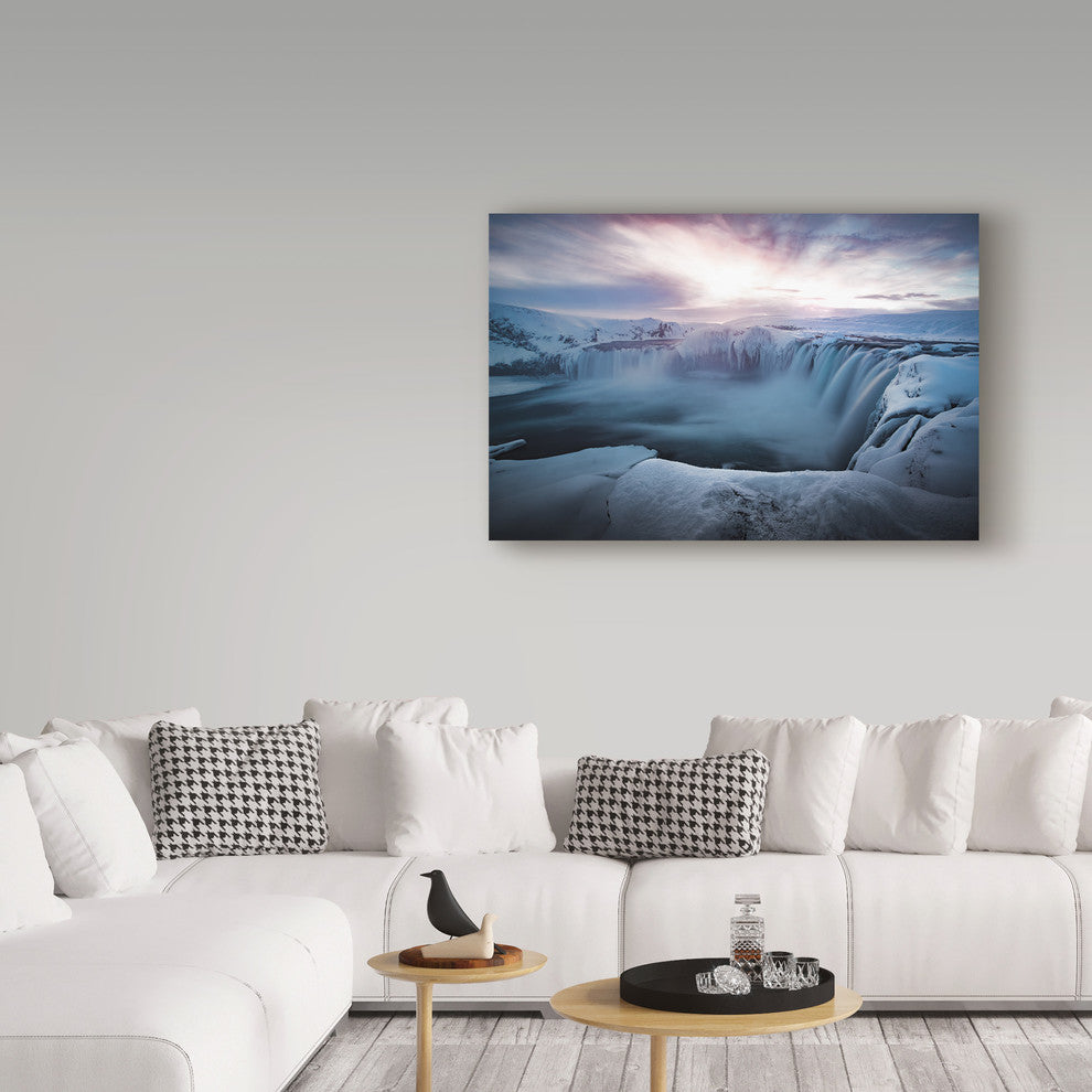 Colin Bradnam 'Morning Godafoss' Canvas Art, 24"x16"