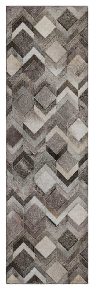 Addison Premium Washable Mayfield AMF100 Gray 2'3" x 7'6" Runner Rug