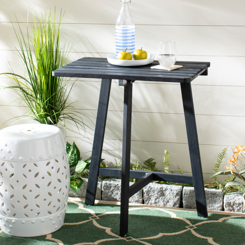 Safavieh Benton Balcony Table, Dark Slate Grey