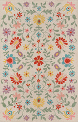 Momeni Newport Wool Hand Tufted Area Rug, Ivory, 2'x3'