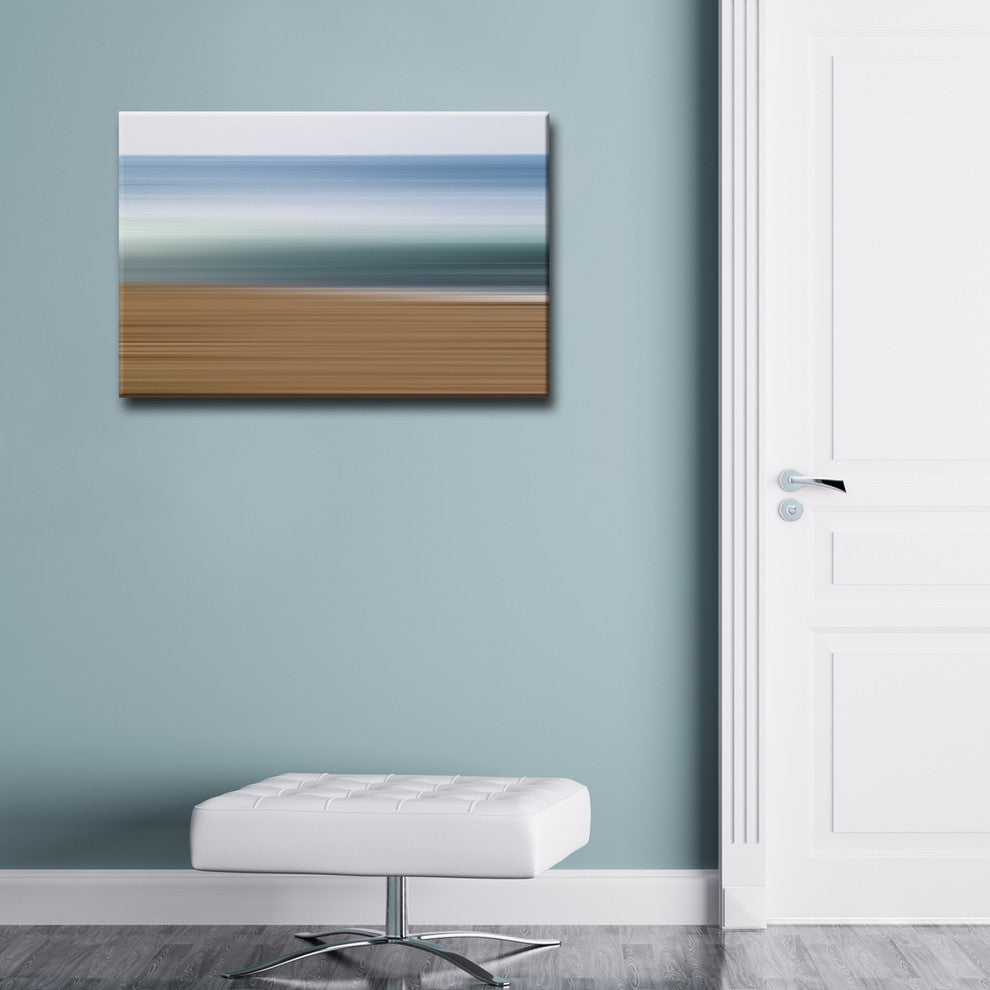 Ready2HangArt ''Blur Stripes XXXVII'' Canvas Wall Art, 12 in. Highx16 in. Wide