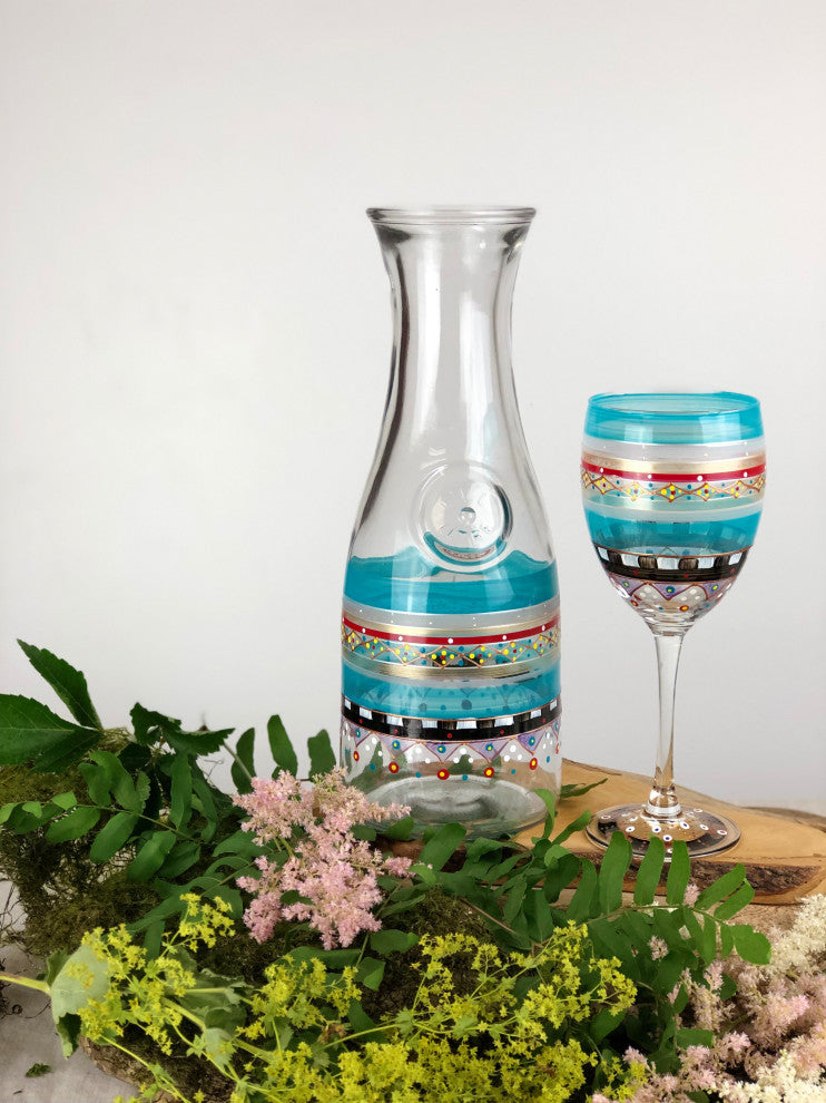 Mosaic Carnival Wine Glasses, Set of 2
