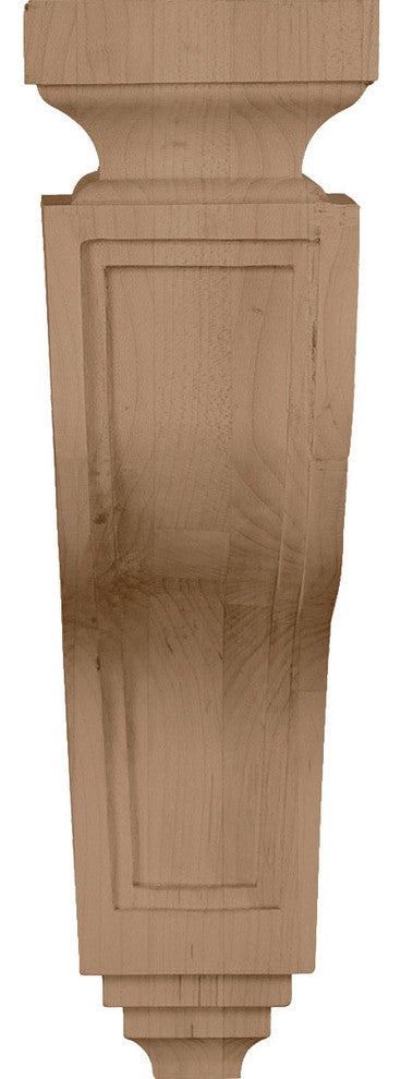 3 1/2"W x 7 1/4"D x 11"H Hollow Back Corbel, Cherry