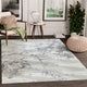 Abani Nova Nov130A Grey Beige Marble Textured Abstract Area Rug
