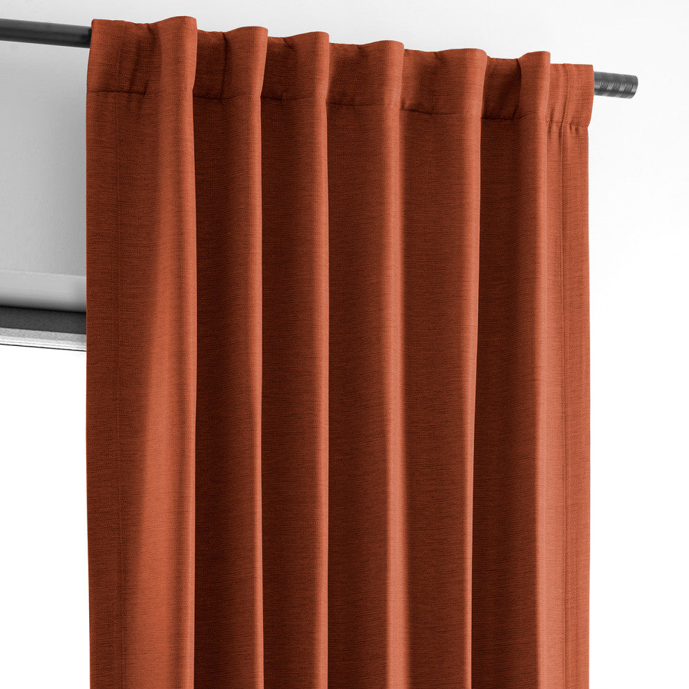 Persimmon Bellino Blackout Room Darkening Curtain Single Panel, 50"x108"