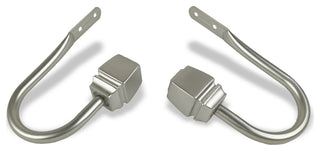 Nona Curtain Holdback Pair, Satin Nickel