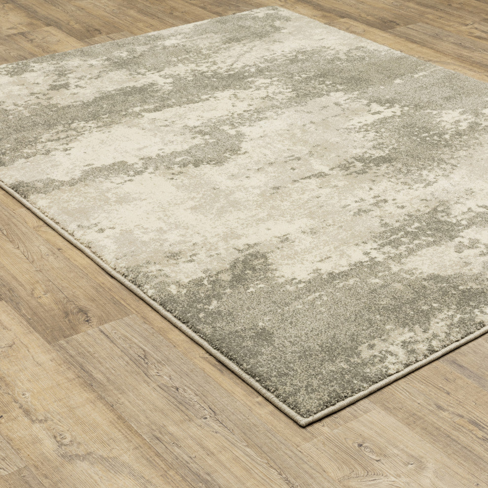 Carolina Abstract Sands Area Rug, Beige, 6'7"x9'2"