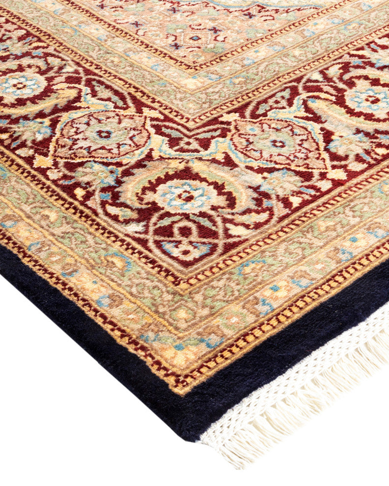 Panipat, One-of-a-Kind Hand-Knotted Area Rug Blue, 8'1"x10'5"