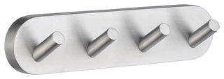Home Quadruple Hook Brushed Chrome