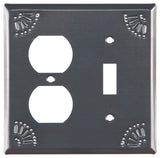 Outlet and Switch Cover with Chisel in Country Tin