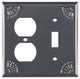 Outlet and Switch Cover with Chisel in Country Tin