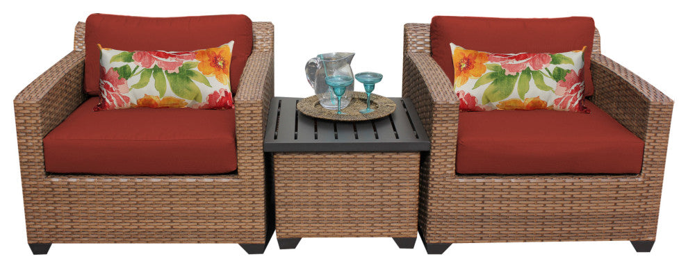 Laguna 3 Piece Wicker Patio Furniture Set 03a