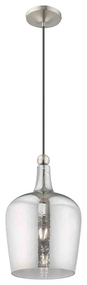 Livex Lighting Brushed Nickel 1-Light Mini Pendant