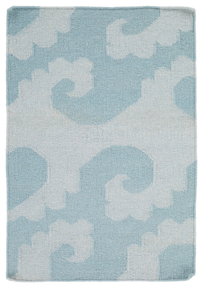 Surya Yacht Club YTC-2013 8'x11' Rug, Sky Blue/Aqua