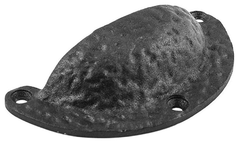 Renovators Supply Black Wrought Iron Cabinet Drawer Cup Bin Pull Cabinet Knobs