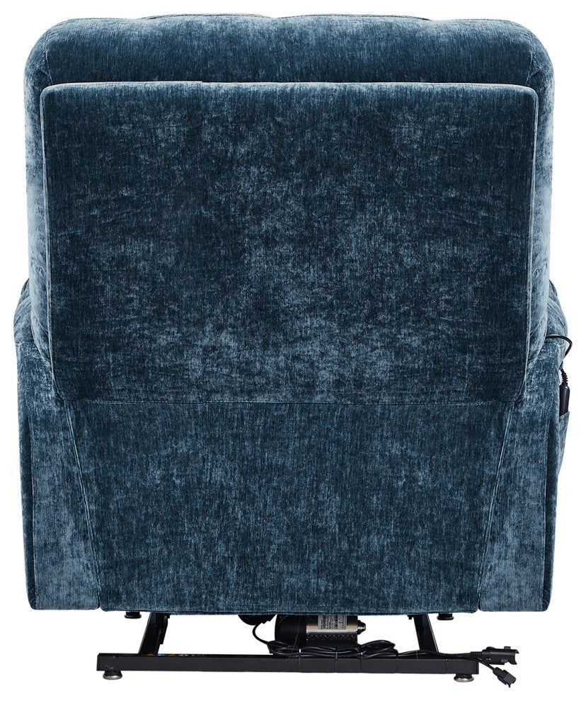 Gewnee Dual Okin Motor Power Lift Recliner Chair, Blue