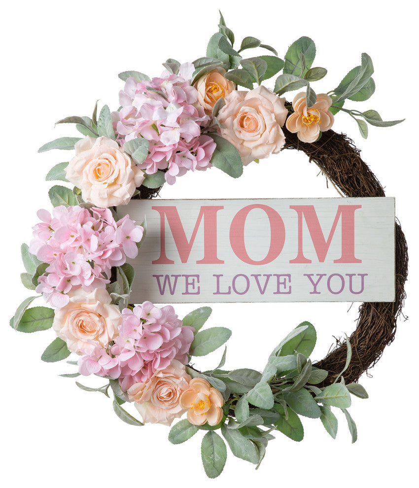 22" Mother's Day Floral Wreath