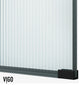 VIGO Arden 34" W x 78" H Frameless Fixed Shower Screen, Framed, Matte Black, Fluted Glass