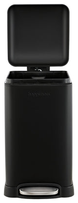 Betty Retro Mini 3.2-Gallon Step-Open Trash Can, Black